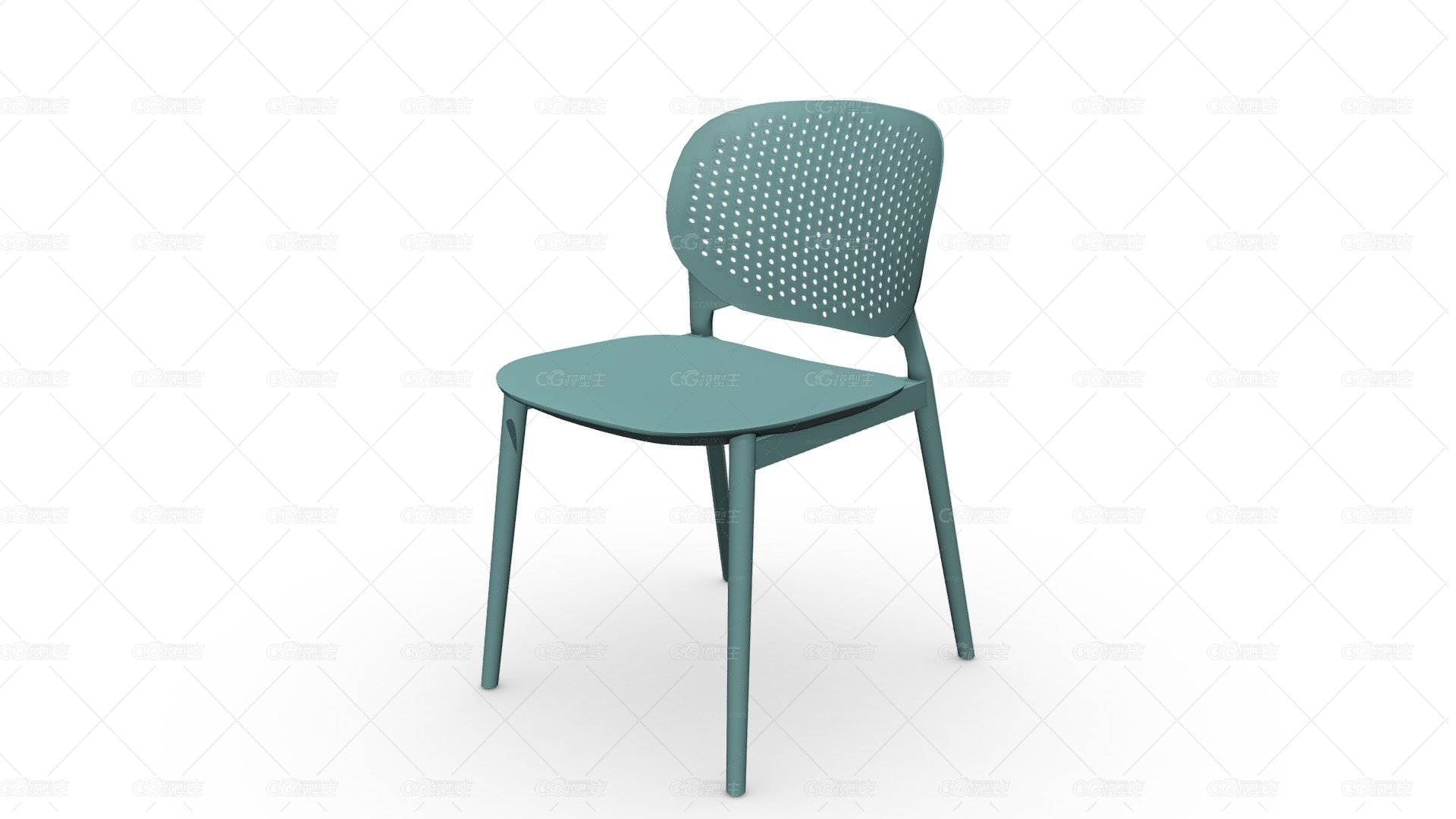 102971 SILLA AUXILIAR DOTS plasticco AZUL CLARO-1