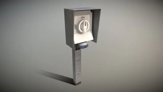 工业电源插座（低Poly）