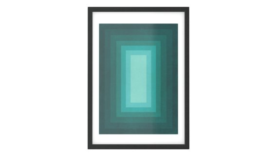 Matrix Geometric，青色30 x 42cm