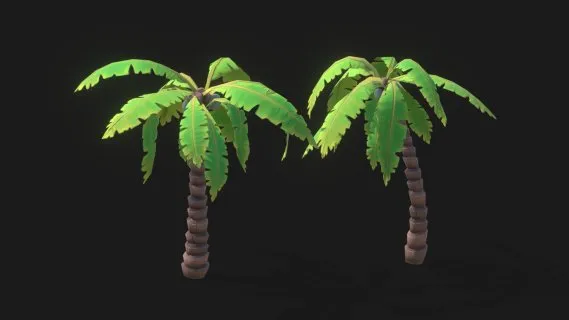 卡通棕榈树 动漫 影视 游戏 3D模型