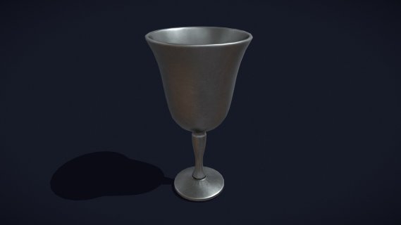 带凹槽的Pewter_Cup