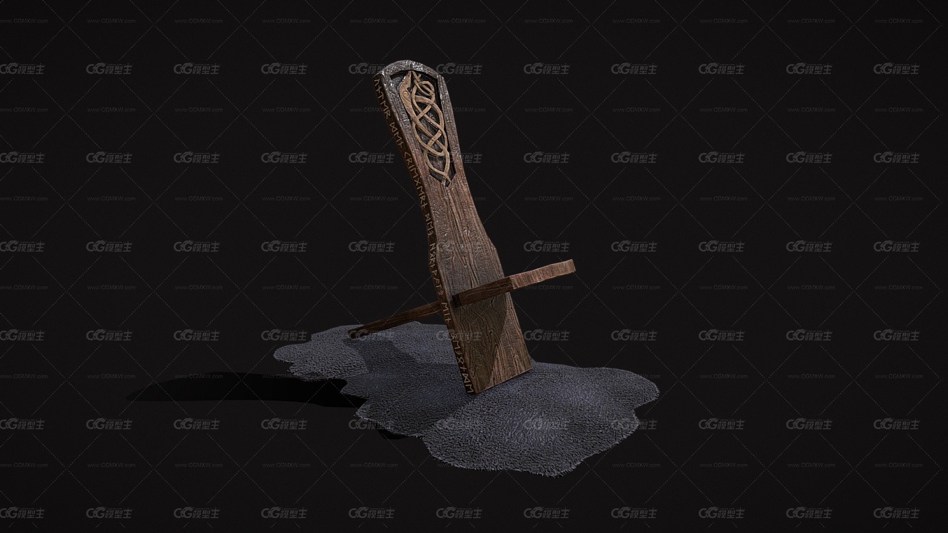 Viking_Chair_on_Fur_OBJ-1