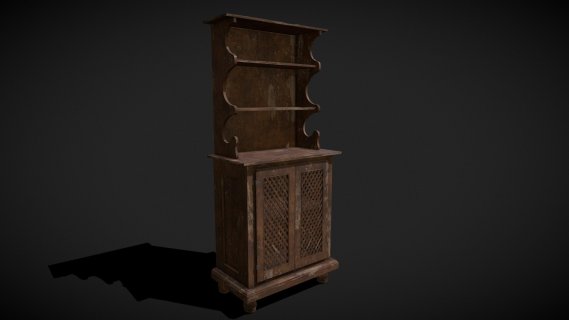 Rustic_Wooden_Mediaval_Standard_Bookcase