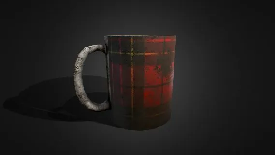 老式马克杯 中世纪酒杯 啤酒杯 水杯 脏杯子