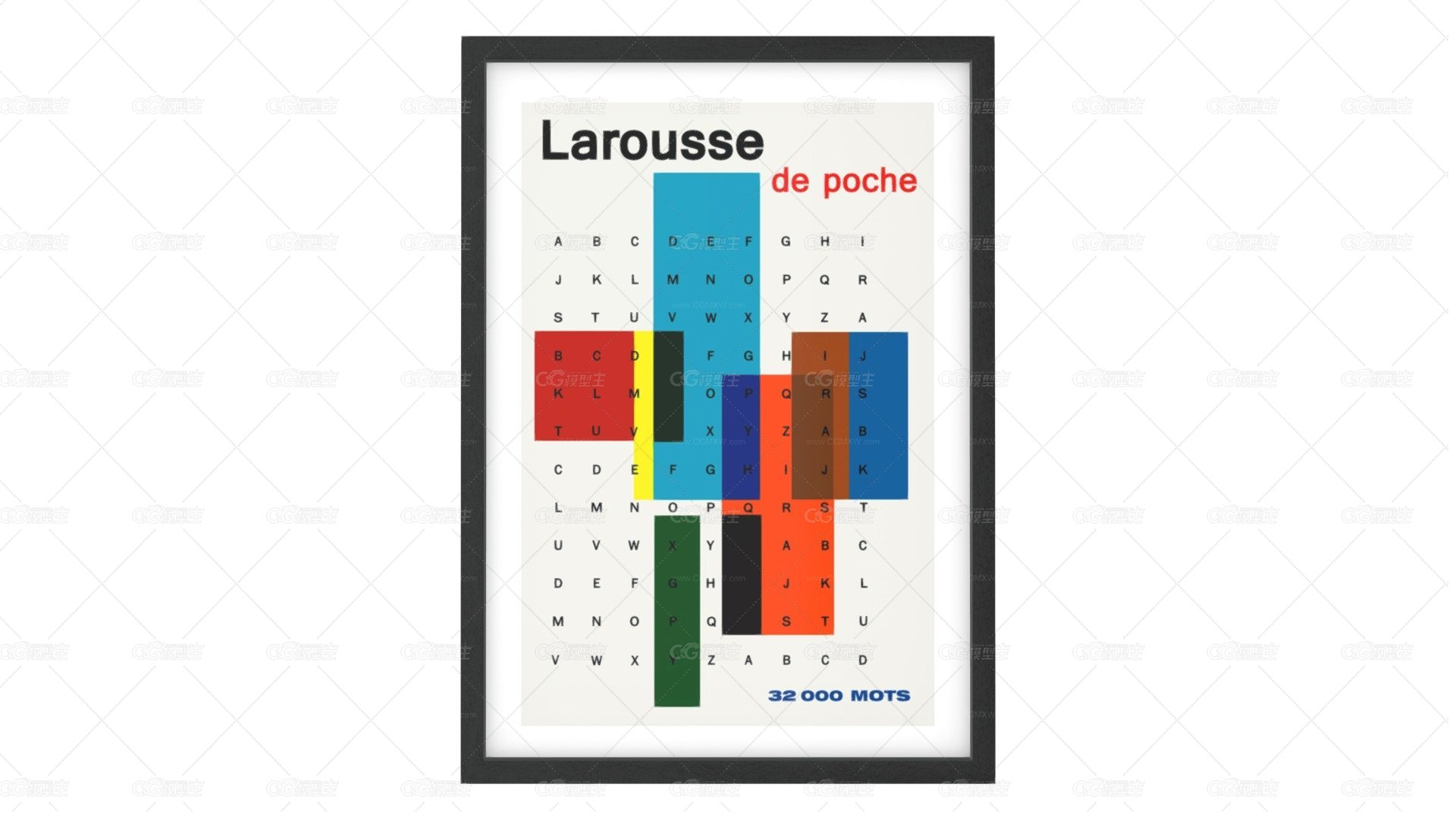 Larousse de Poche复古海报，30 x 42厘米-1