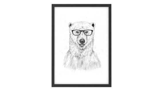 Geek Bear动物插图，30 x 42厘米