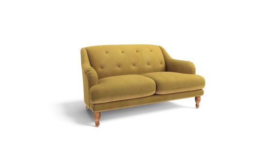 Ariana 2 Seater，Ochre Velvet