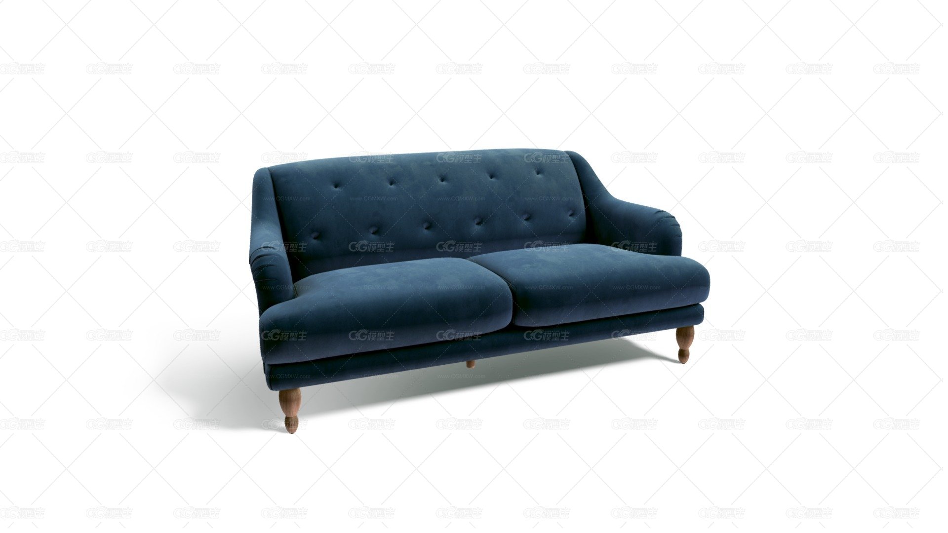 Ariana 3 Seater，Saphire Blue-1