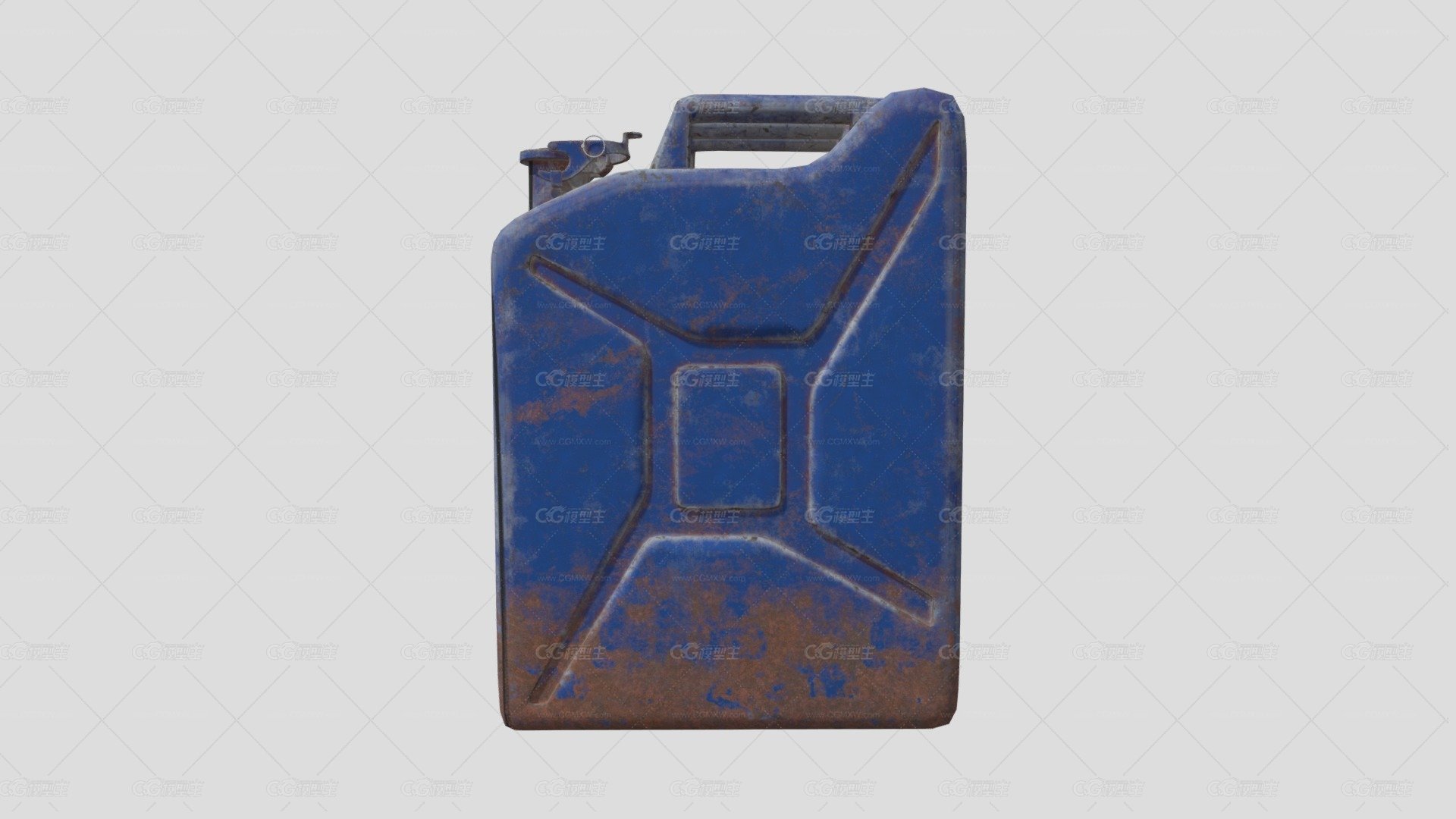 Jerry Can Low Poly 3破旧PBR_1-1