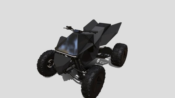 特斯拉Cyberquad ATV黑色