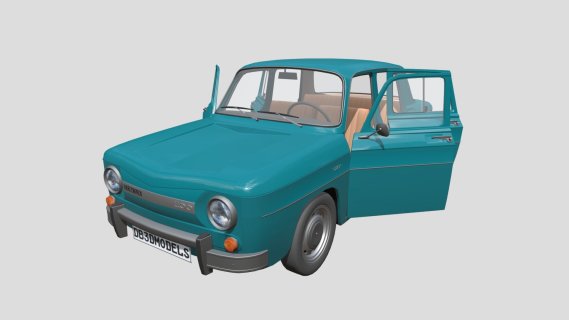 Dacia 1100，内部为蓝色