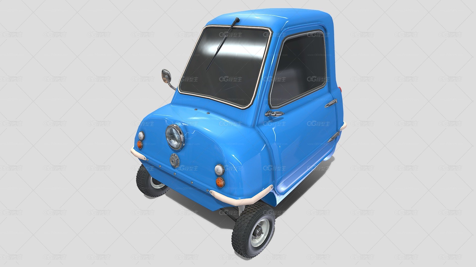 带底盘的Peel P50 Blue-1