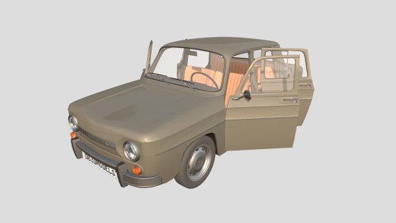 Dacia 1100，内部灰色