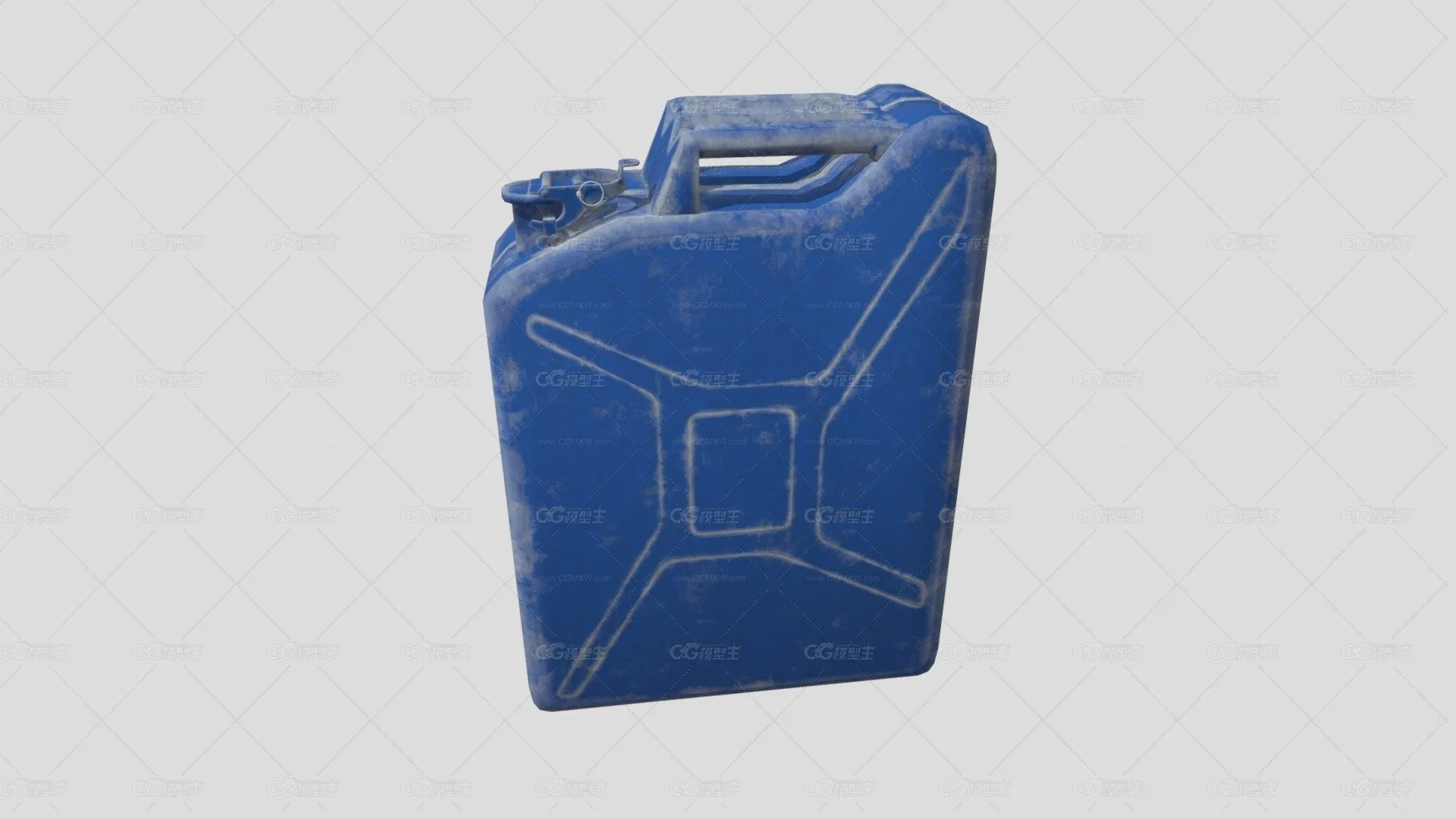 Jerry Can Low Poly 3破旧PBR-1