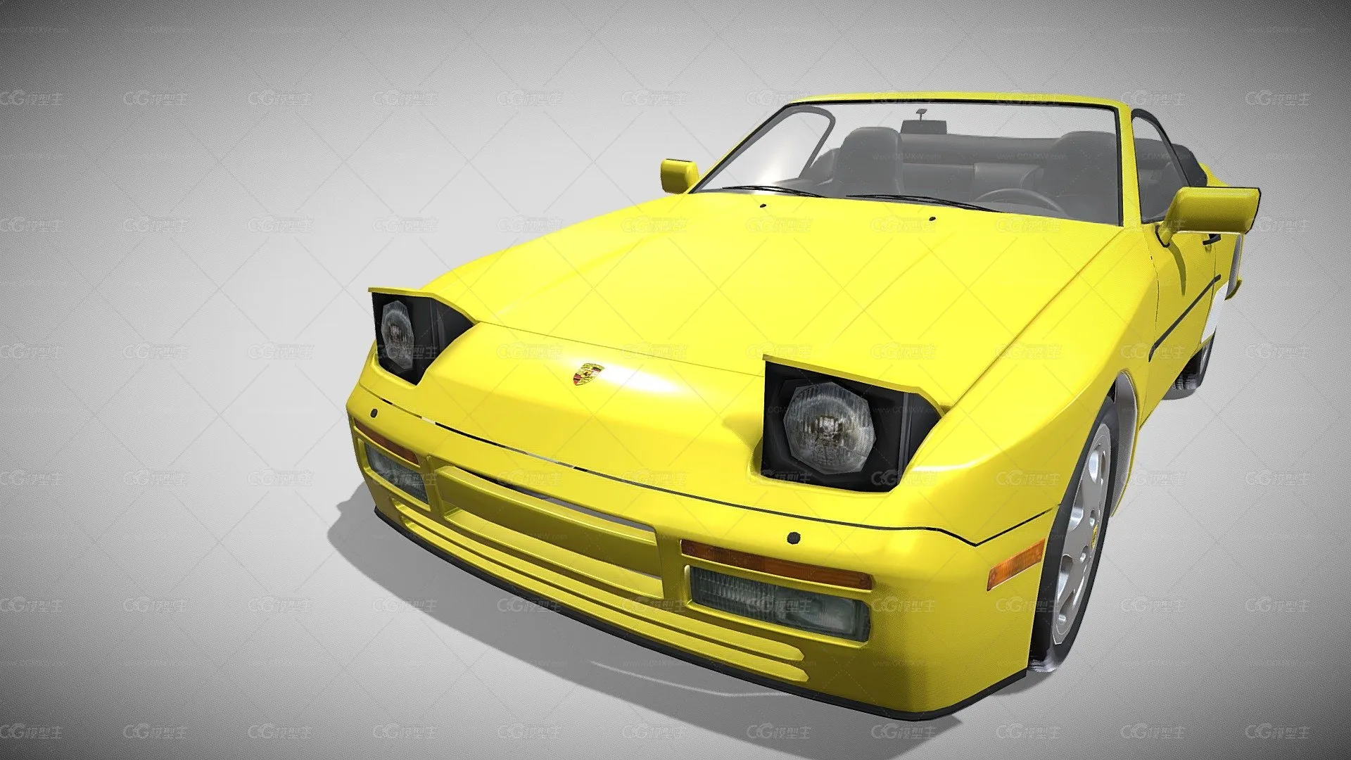 保时捷944 Cabriolet，带内部自上而下的版本-1