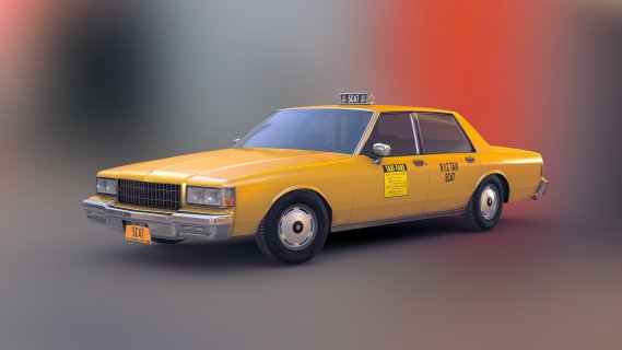 雪佛兰Caprice出租车 美国50年代经典计程车 老式出租汽车 出租车 Taxi