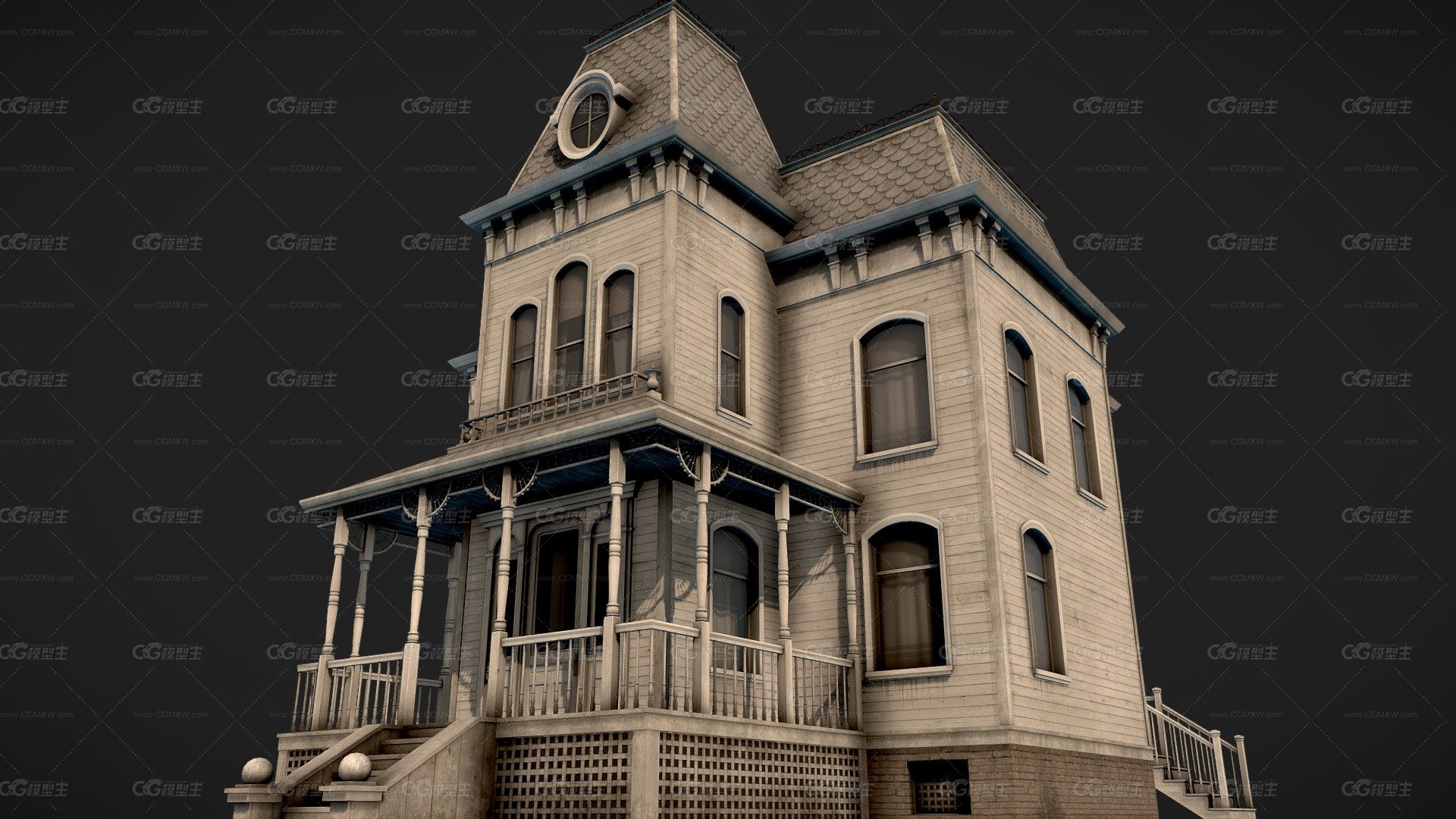 别墅 中世纪城镇房屋 欧洲建筑,中世纪建筑,西方建筑 房子 楼房-1