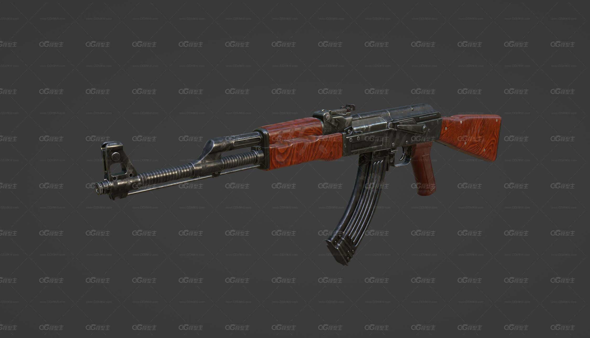 AK-47步枪 AK47 步枪 AK 现代武器 AK47步枪模型-1