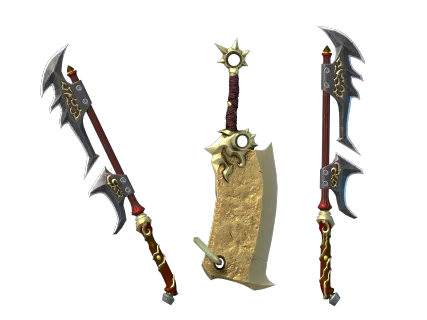 三渲二武器，武器，传奇武器，次时代武器，大刀，金刀