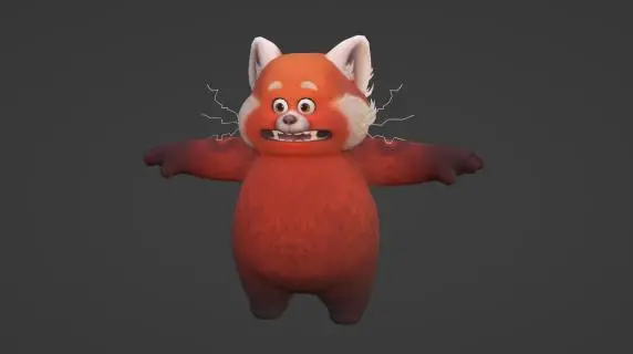 卡通红熊猫 可爱的小熊猫
