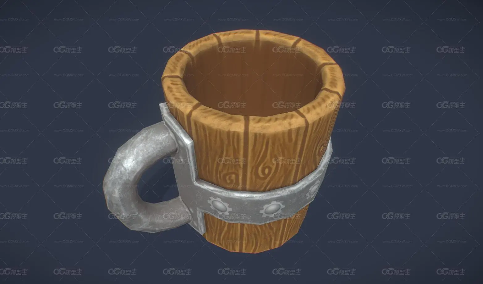 梦幻木杯 马克杯 中世纪铁制杯子 酒杯 啤酒杯 古代酒馆酒杯 杯子-3