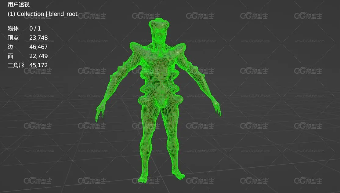恶心类人怪物 外星生物 异形怪物 怪兽 恶魔 变异丧尸 异星战士角色 外星人妖怪 僵尸生化恐怖活死人 感染者-2