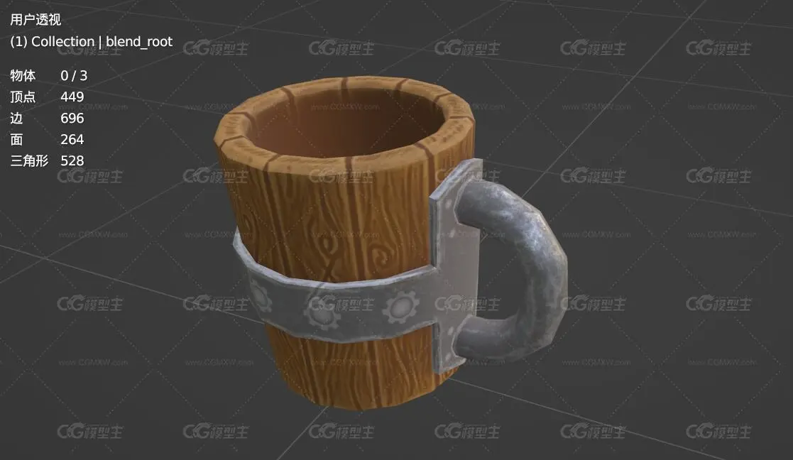 梦幻木杯 马克杯 中世纪铁制杯子 酒杯 啤酒杯 古代酒馆酒杯 杯子-4