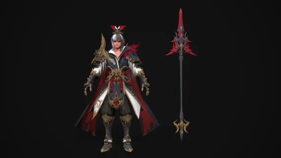 古代人物 男主 战士 大将军 猛将 武将 将士 吕布 古代兵士 将士七骑士英雄带骨骼绑定