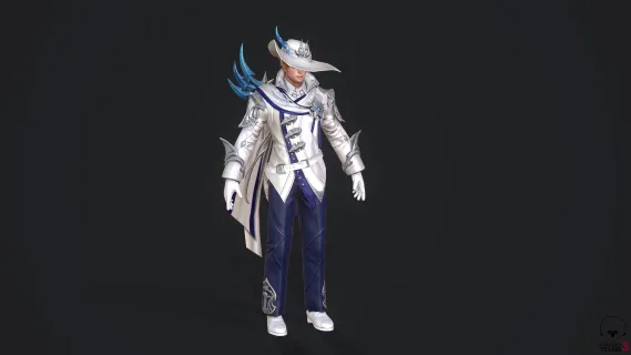男人 骑士 帅哥 游戏卡通模型 西部牛仔 快 王子 士兵 帅气骑士 战士 游戏时装