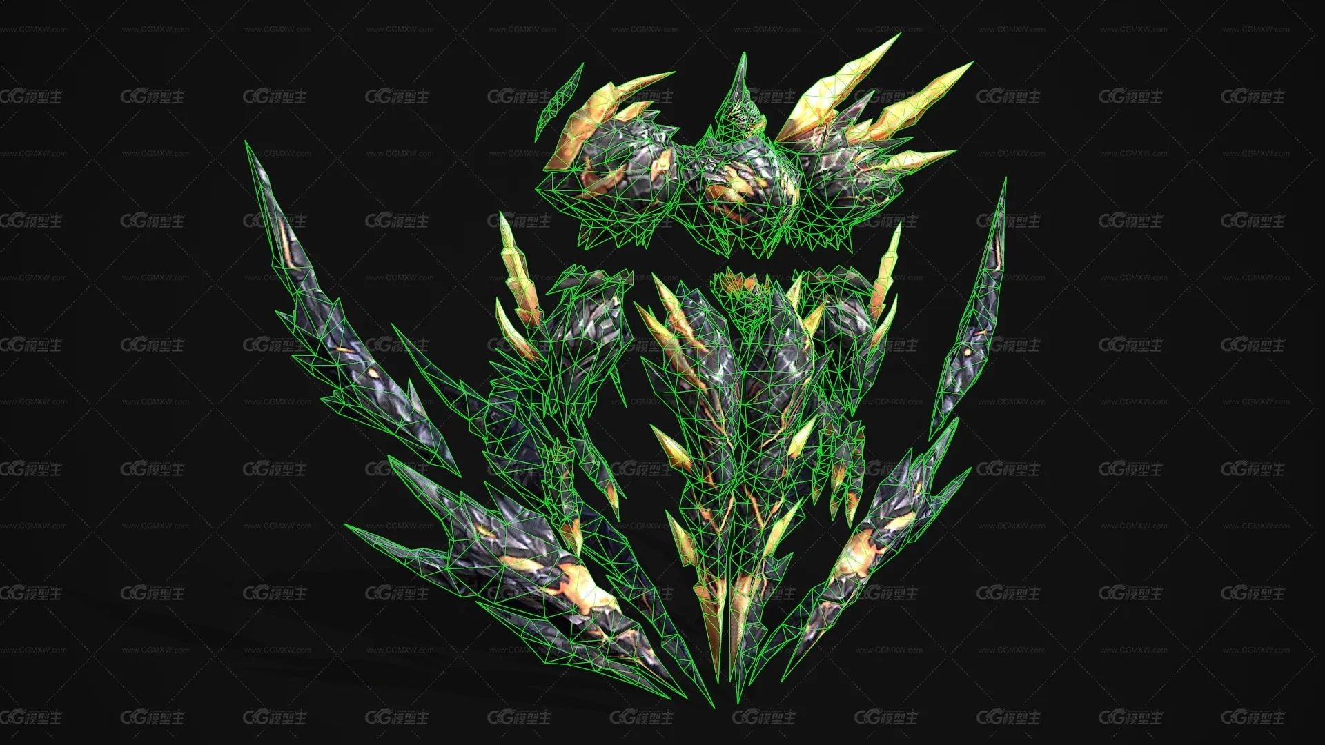 次世代火元素神 BOSS 魔幻 火守护神 FireElement 石头怪物 怪兽 妖怪-4