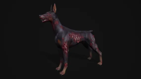 低模僵尸狗 僵尸 犬野狗 腐烂狗 恶狗 野狗 猎狗恶犬 犬猎犬猎狗行尸犬