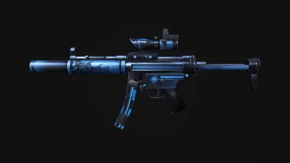 MP5冲锋枪 带瞄准镜自动步枪 CSGO枪皮肤 吃鸡绝地求生 武器涂装 枪涂装 游戏武器1