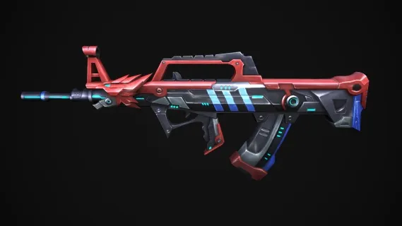 qbz95式突击步枪 冲锋枪 SMG 赛博朋克风格 科幻枪械 未来武器 CSGO枪皮肤 吃鸡绝地求生 武器涂装 枪涂装 游戏武器