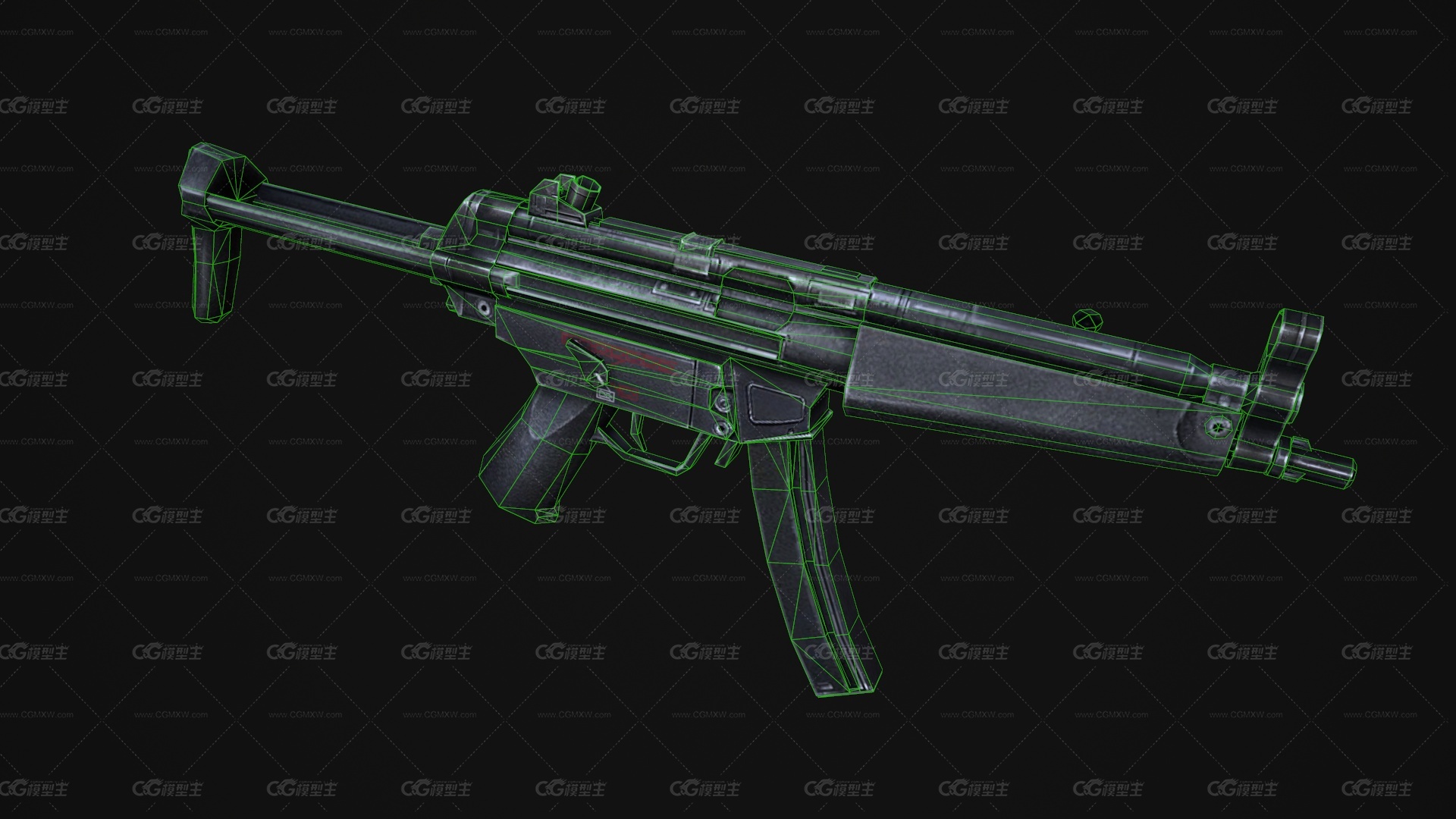 MP5冲锋枪 自动步枪 CSGO枪皮肤 吃鸡绝地求生 武器涂装 枪涂装 游戏武器-4