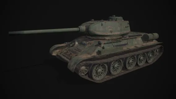 T34坦克 二战苏联 T3485 中型坦克