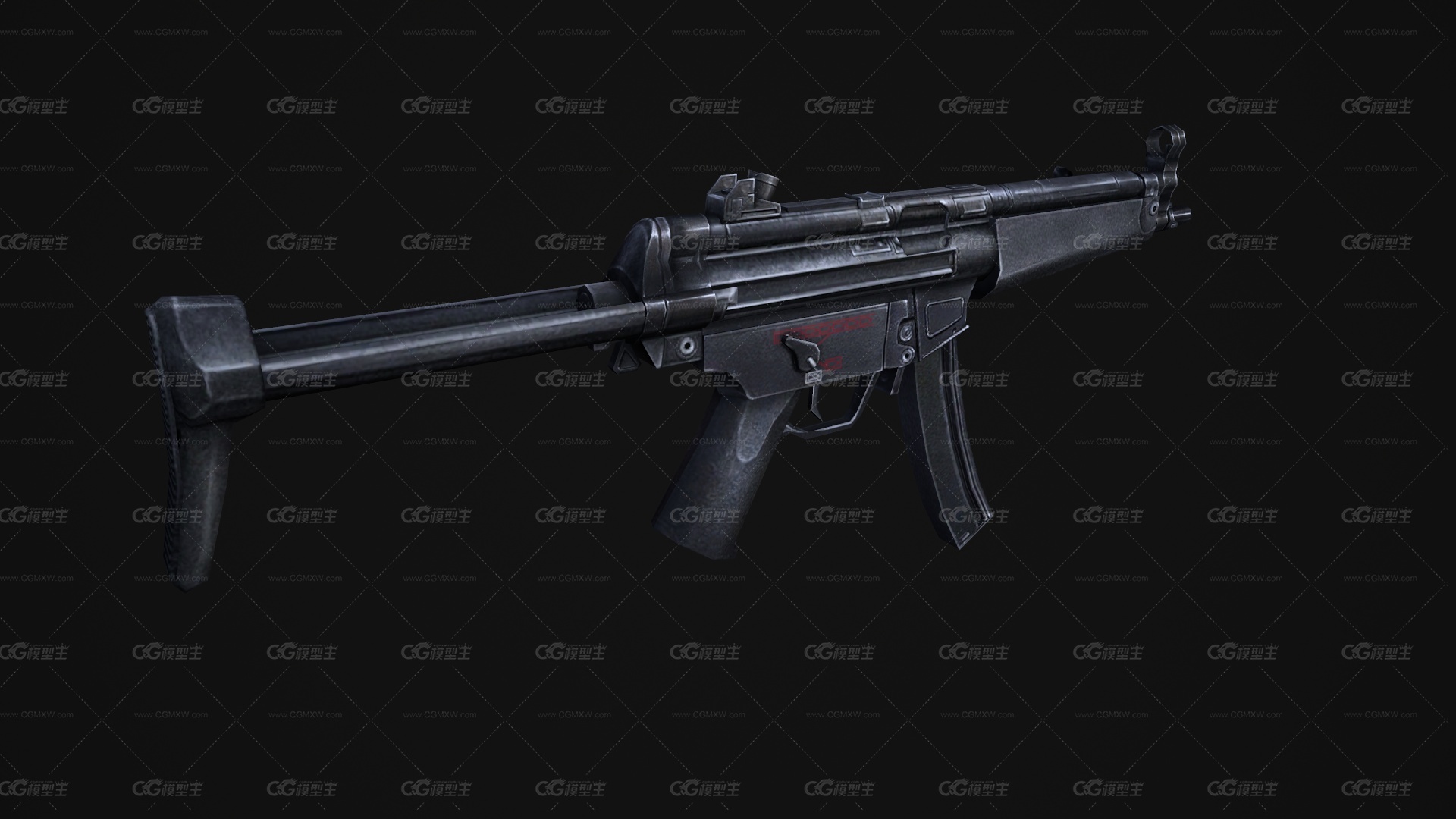 MP5冲锋枪 自动步枪 CSGO枪皮肤 吃鸡绝地求生 武器涂装 枪涂装 游戏武器-3