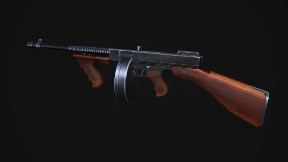 汤姆逊冲锋枪 卡宾枪 突击步枪 CSGO枪皮肤 吃鸡绝地求生 武器涂装 枪涂装 游戏武器