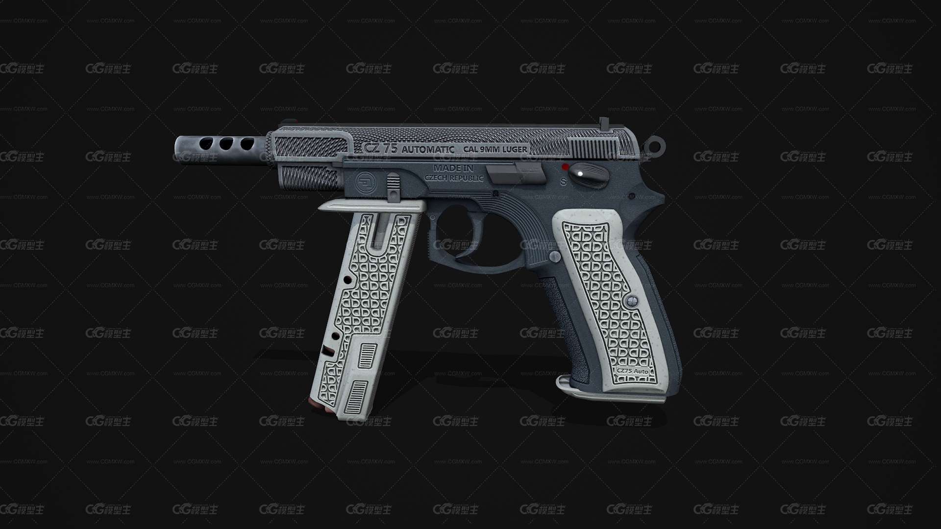 CZ75自动冲锋枪 微型冲锋枪 轻机枪 CSGO枪皮肤 吃鸡绝地求生 武器涂装 枪涂装 游戏武器1-1