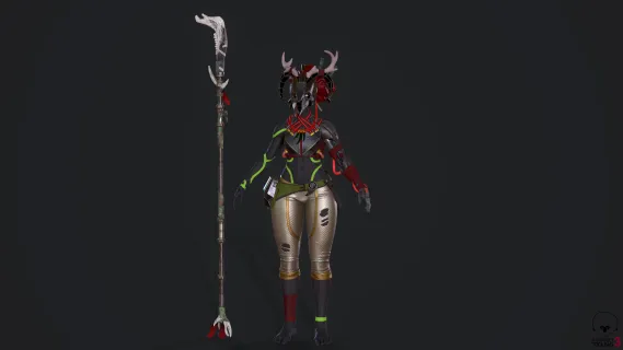 女机器人 外星人 外星战士 赛博朋克智能 战士 科幻女战士 大祭司