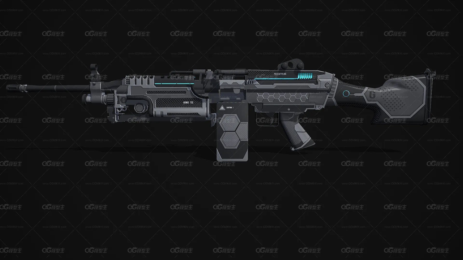 M249机枪 班用机枪 通用机枪 冲锋枪 重机枪 CSGO枪皮肤 吃鸡绝地求生 武器涂装 枪涂装 游戏武器-2