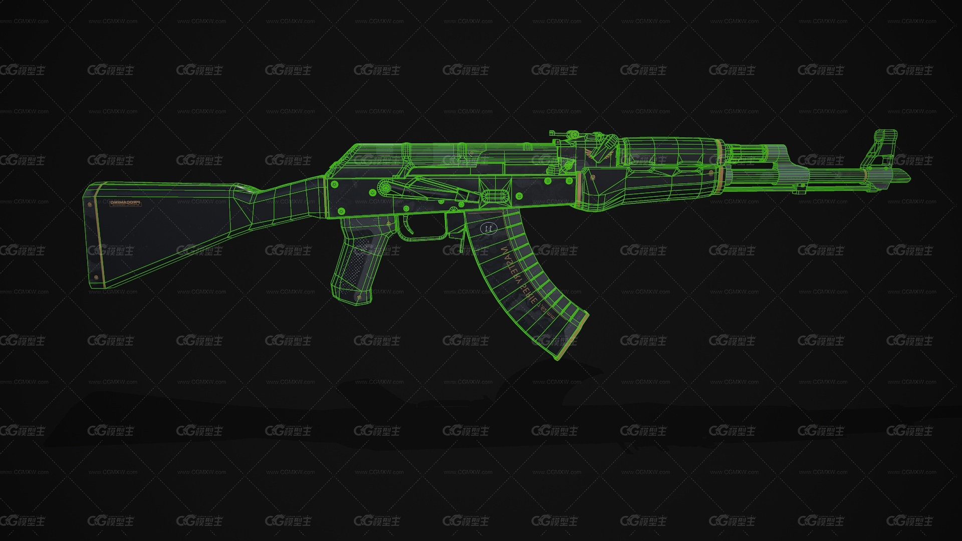 AK-47-精英版战斗步枪 卡宾枪 突击步枪 AK47半自动步枪 CSGO枪皮肤 吃鸡绝地求生 武器涂装 枪涂装 游戏武器-4