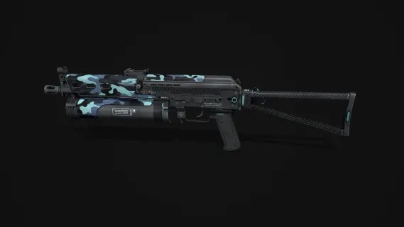 野牛冲锋枪 PP-19 现代枪械 军用枪 军用装备 可拆卸式螺旋弹筒CSGO枪皮肤 吃鸡绝地求生 武器涂装 枪涂装 游戏武器