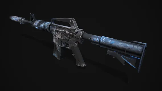 M4A1战斗步枪 卡宾枪 M4突击步枪 M4A1半自动步枪 CSGO枪皮肤 吃鸡绝地求生 武器涂装 枪涂装 游戏武器5