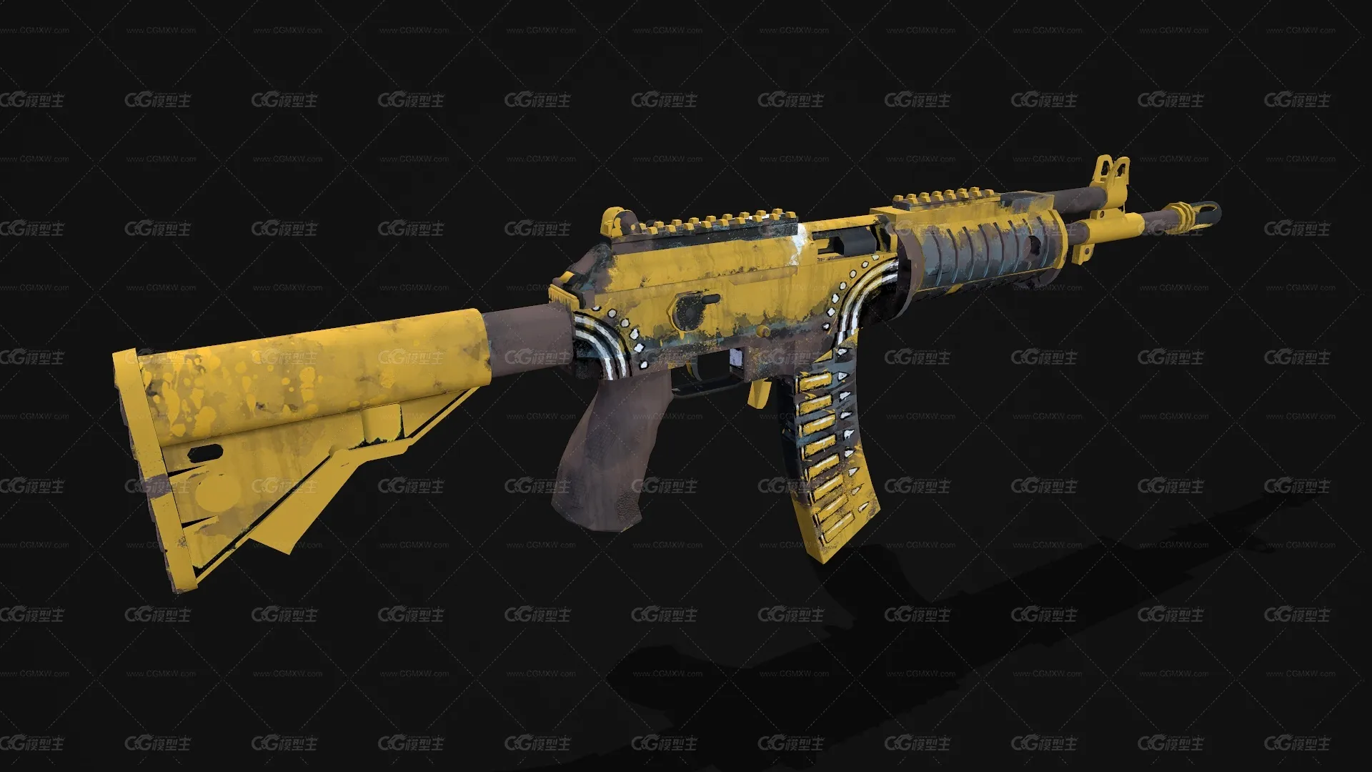 Galil SAR 加利尔突击步枪 以色列武器半自动步枪 CSGO枪皮肤 吃鸡绝地求生 武器涂装 枪涂装 游戏武器2-3