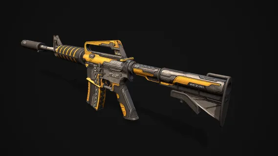 M4A1战斗步枪 卡宾枪 M4突击步枪 M4A1半自动步枪 CSGO枪皮肤 吃鸡绝地求生 武器涂装 枪涂装 游戏武器4