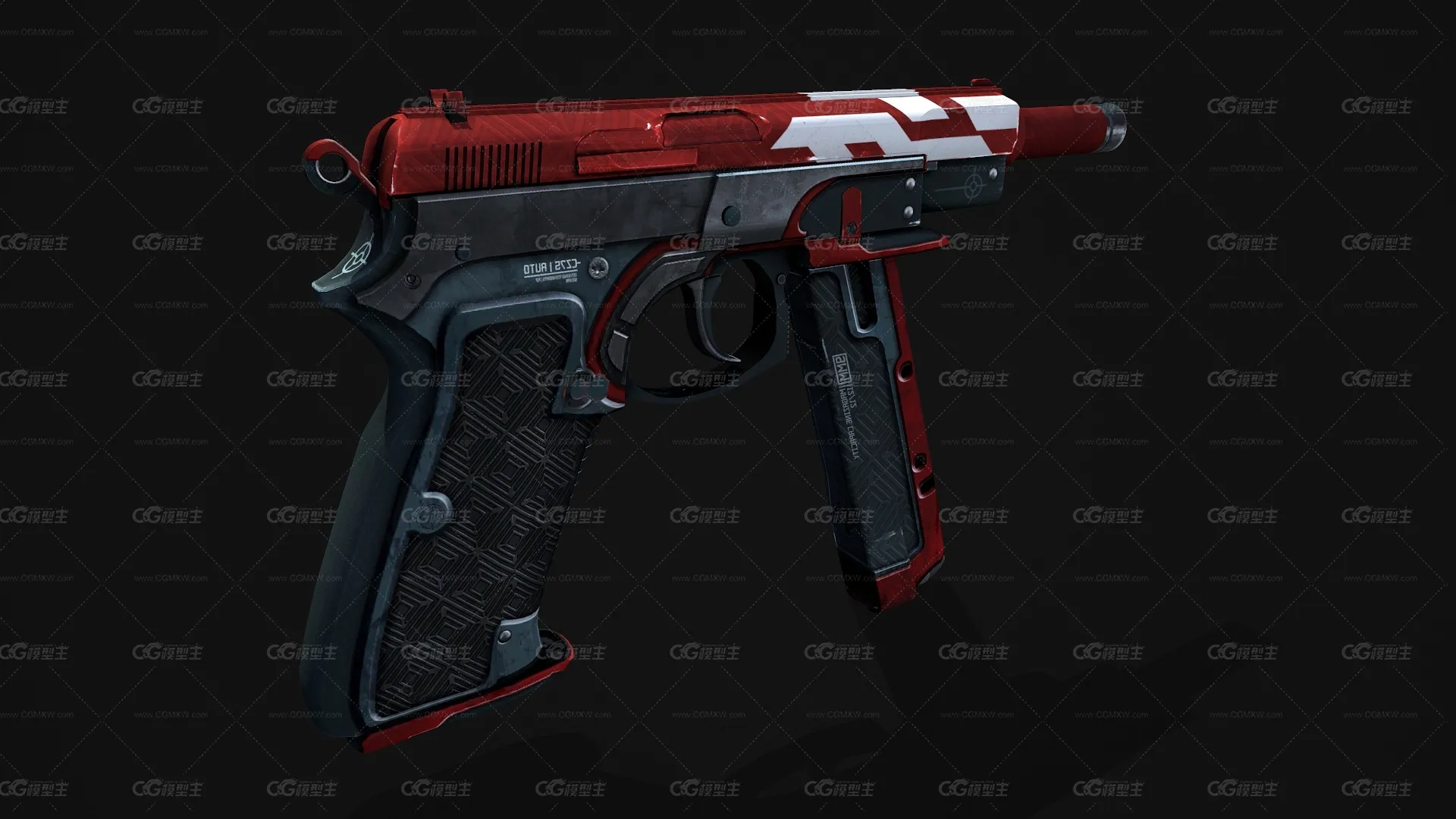 CZ75自动冲锋枪 微型冲锋枪 轻机枪 CSGO枪皮肤 吃鸡绝地求生 武器涂装 枪涂装 游戏武器-3
