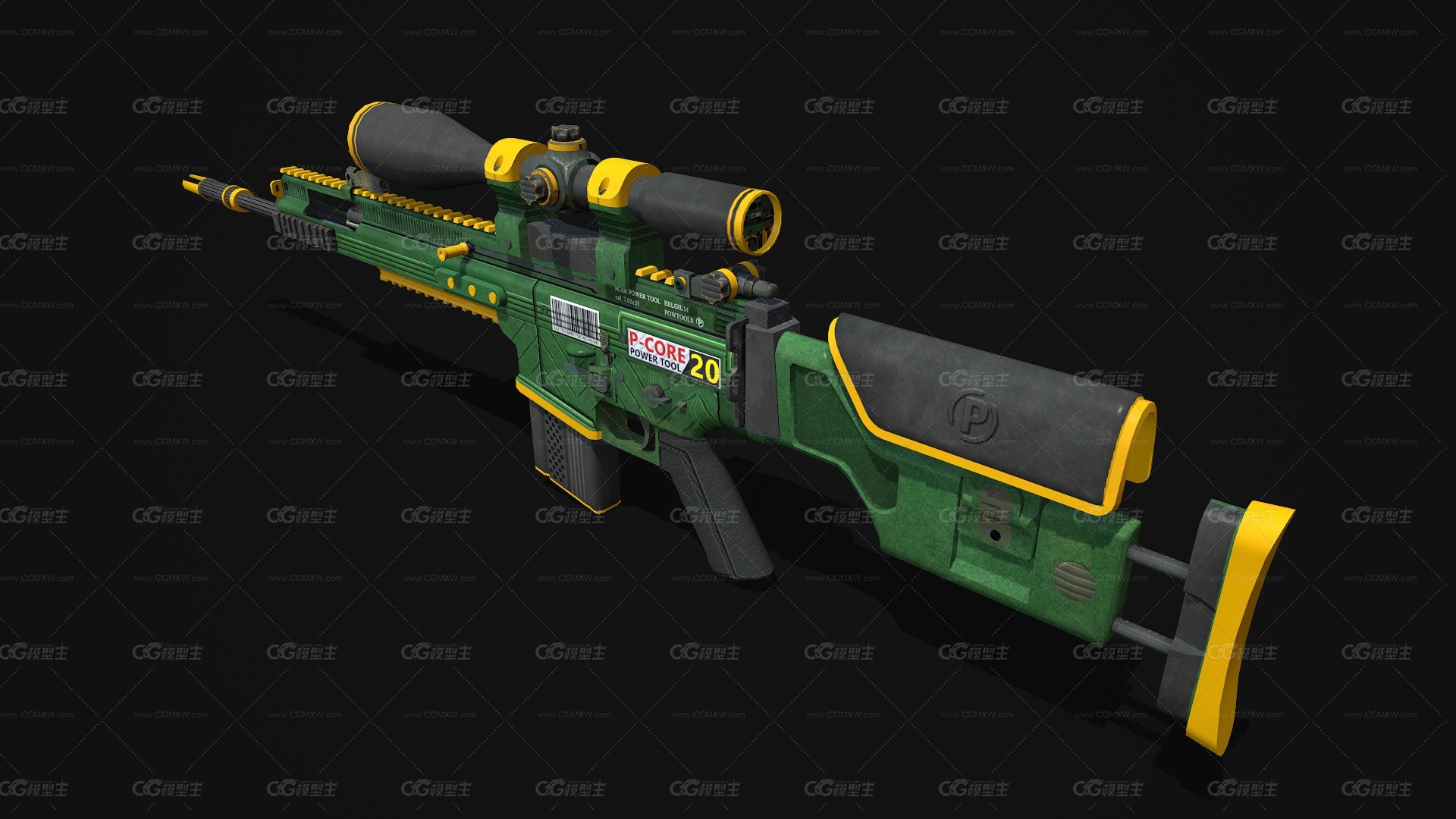 SCAR-20突击步枪 半自动步枪 冲锋枪 CSGO枪皮肤 吃鸡绝地求生 武器涂装 枪涂装 游戏武器-2