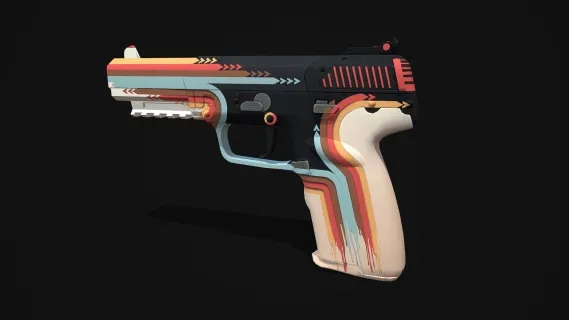 手枪 游戏手枪 CSGO枪皮肤 吃鸡绝地求生 武器涂装 枪涂装 游戏武器1