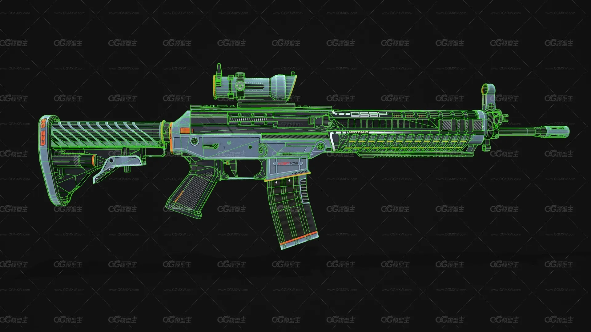 SG 553-幻影突击步枪 半自动步枪 冲锋枪 CSGO枪皮肤 吃鸡绝地求生 武器涂装 枪涂装 游戏武器-4