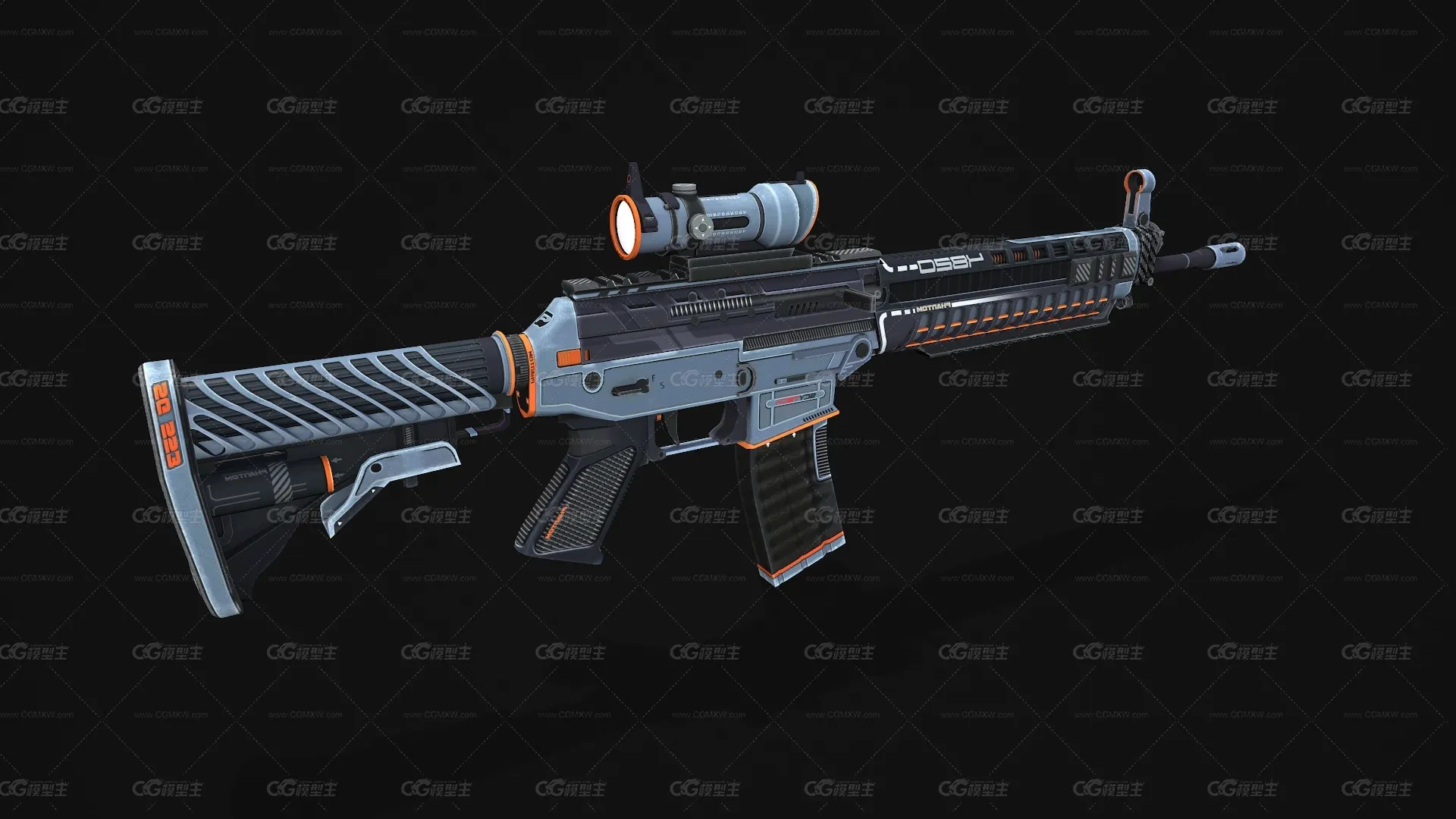 SG 553-幻影突击步枪 半自动步枪 冲锋枪 CSGO枪皮肤 吃鸡绝地求生 武器涂装 枪涂装 游戏武器-3